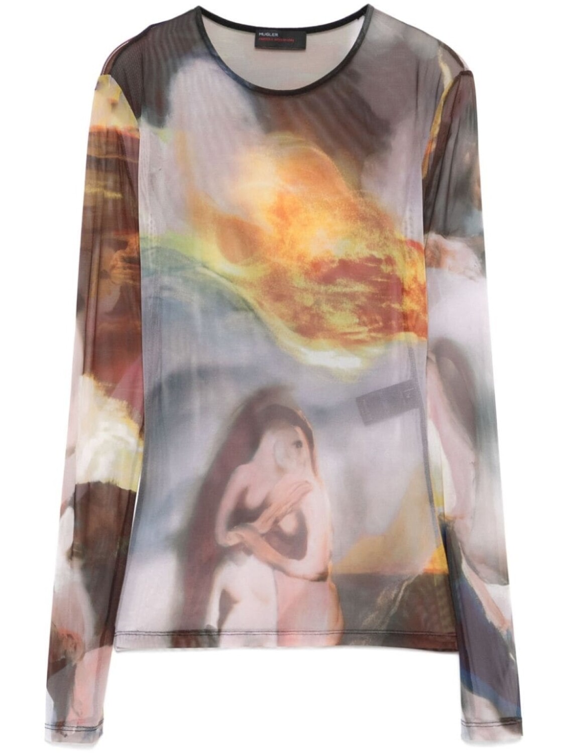 Сетчатый топ Mugler x Ambera Wellmann, коричневый
Сетчатый топ Mugler x Ambera Wellmann, коричневый