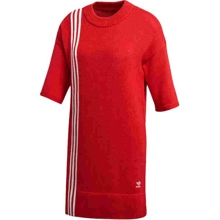 Женское красное платье с короткими рукавами Adidas Originals, красный
Женское красное платье с короткими рукавами Adidas Originals, красный