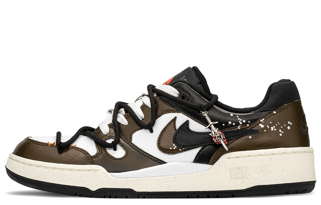 Кроссовки Nike Full Force Skateboarding Shoes Men Low-top Black/Brown, черный/коричневый 
Кроссовки Nike Full Force Skateboarding Shoes Men Low-top Black/Brown, черный/коричневый