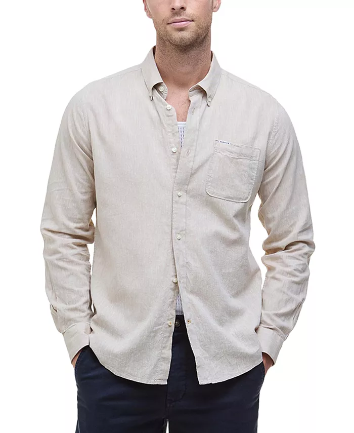 Мужская рубашка Nelson из льна приталенного кроя с пуговицами Barbour, коричневый/бежевый
Мужская рубашка Nelson из льна приталенного кроя с пуговицами Barbour, коричневый/бежевый