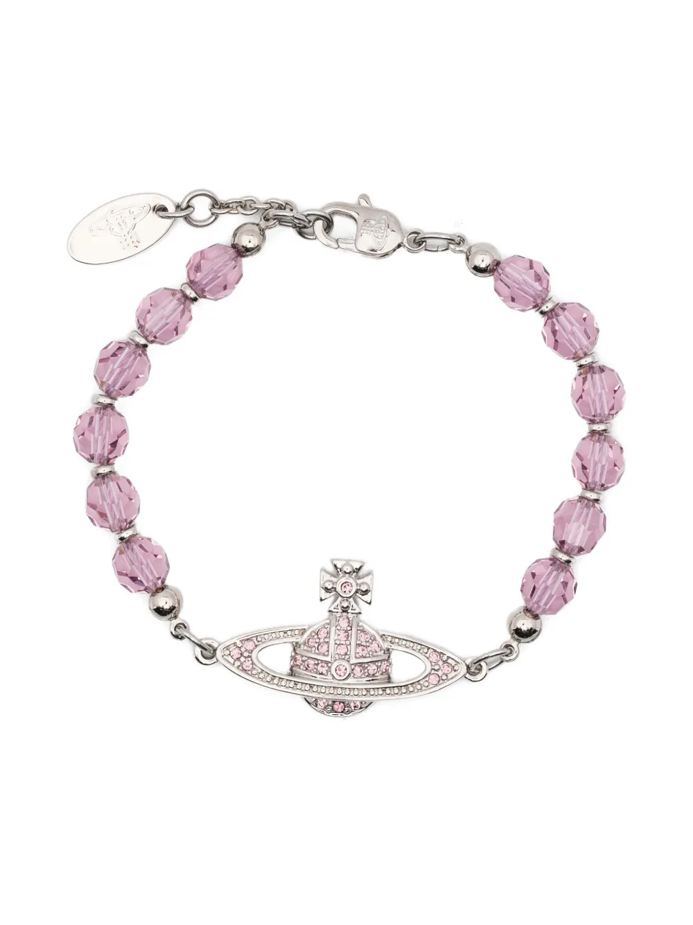 Браслет с бусинами и подвеской в виде орба Vivienne Westwood, серебристый
Браслет с бусинами и подвеской в виде орба Vivienne Westwood, серебристый