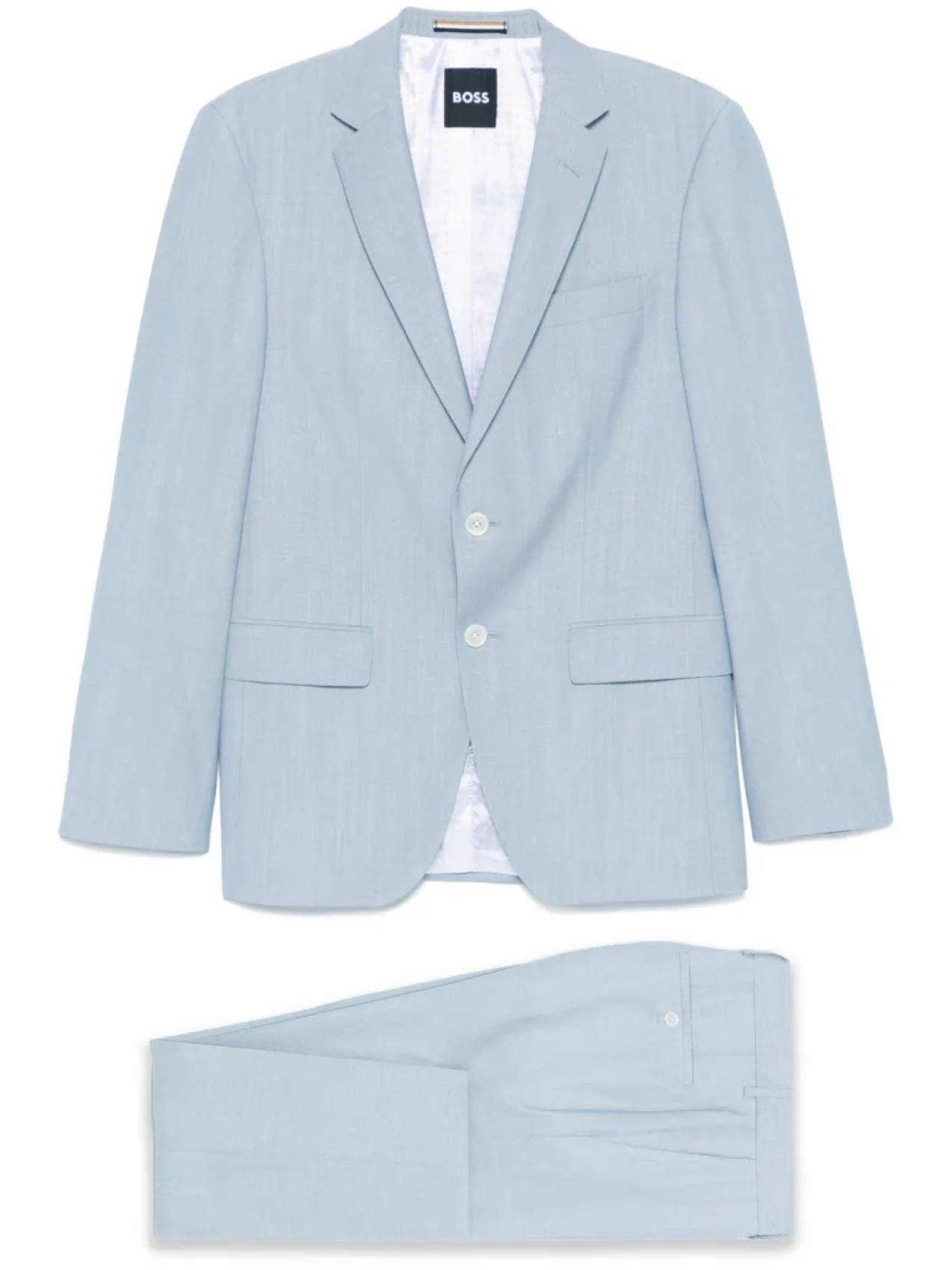 BOSS костюм с однобортным пиджаком, синий
BOSS костюм с однобортным пиджаком, синий