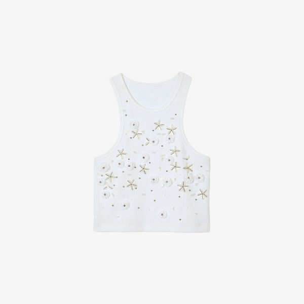 Майка укороченный Sandro с декоративными элементами, сине-серый
Майка укороченный Sandro с декоративными элементами, сине-серый