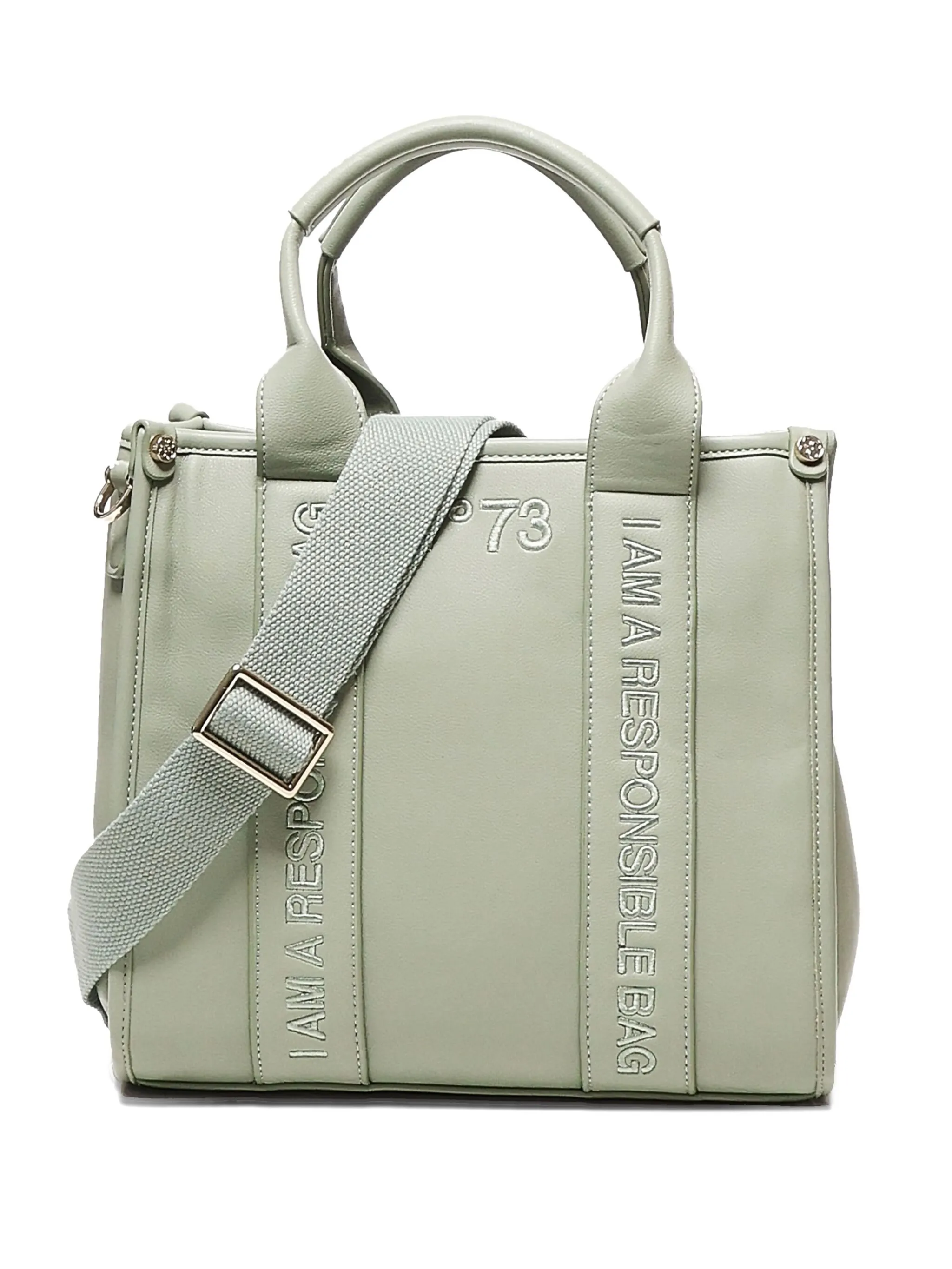 Сумка через плечо с вышитым логотипом V°73, зеленый
Сумка через плечо с вышитым логотипом V°73, зеленый