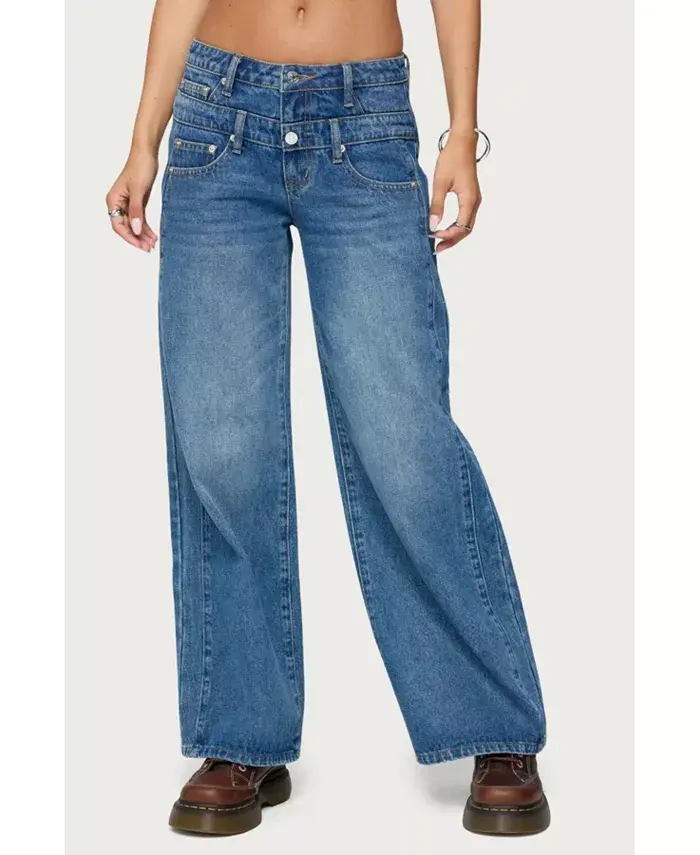 Женские джинсы Abel Layered Look с низкой талией Edikted, синий
Женские джинсы Abel Layered Look с низкой талией Edikted, синий