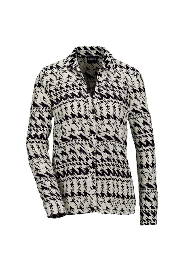 Блузка-Рубашка с контрастным принтом и вырезом декольте Madeleine, мультиколор
Блузка-Рубашка с контрастным принтом и вырезом декольте Madeleine, мультиколор