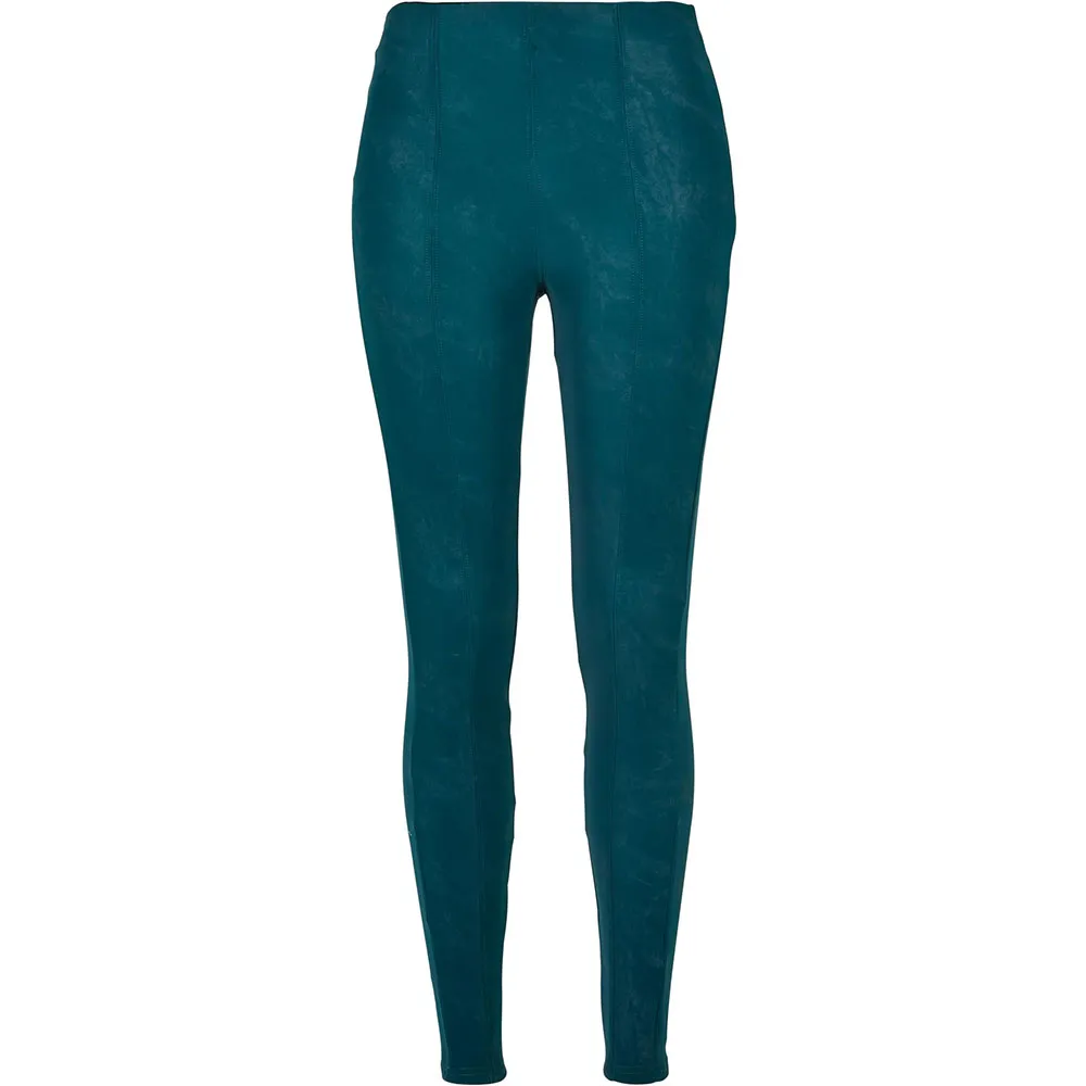 Брюки Urban Classics Washed Faux Leather, синий 
Брюки Urban Classics Washed Faux Leather, синий