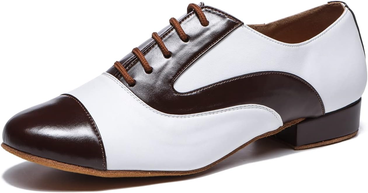 Мужские кожаные танцевальные туфли на шнуровке для латинских танцев: ча-ча-ча, танго, джаз, румба, бальные и современные танцы Litnermia, белый
Мужские кожаные танцевальные туфли на шнуровке для латинских танцев: ча-ча-ча, танго, джаз, румба, бальные и современные танцы Litnermia, белый