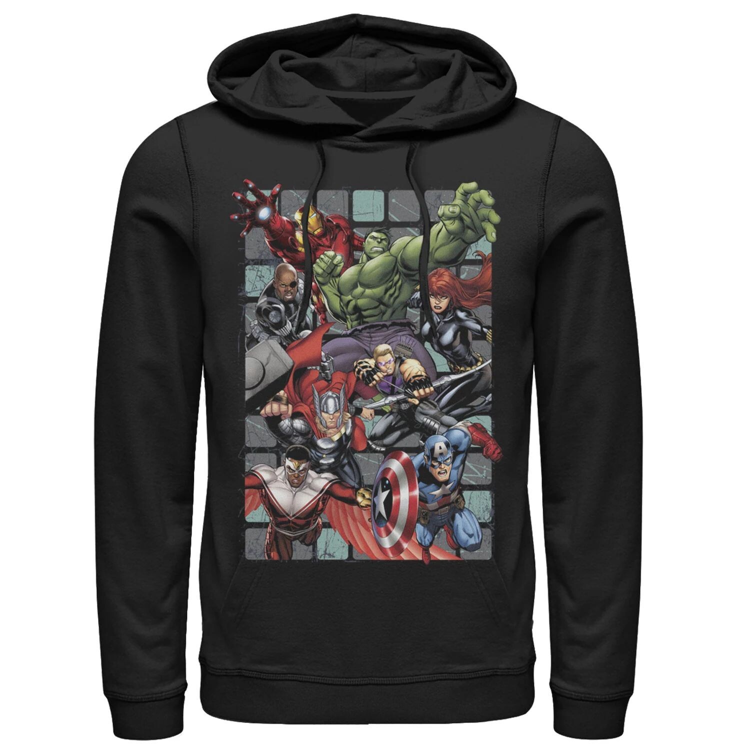 Мужская толстовка с постером Marvel Group Action Licensed Character 
Мужская толстовка с постером Marvel Group Action Licensed Character
