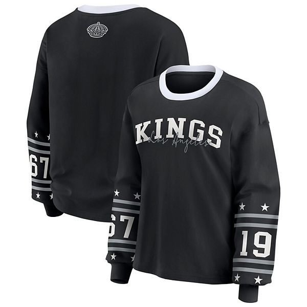 Женская черная футболка Los Angeles Kings с длинным рукавом Wear By Erin Andrews
Женская черная футболка Los Angeles Kings с длинным рукавом Wear By Erin Andrews