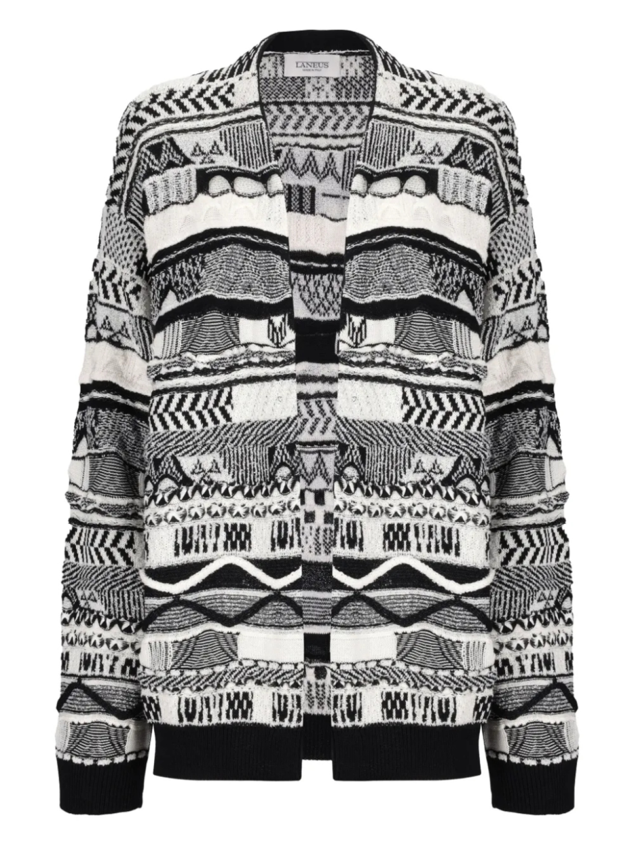 Жаккардовый кардиган с узором Laneus, черный
Жаккардовый кардиган с узором Laneus, черный