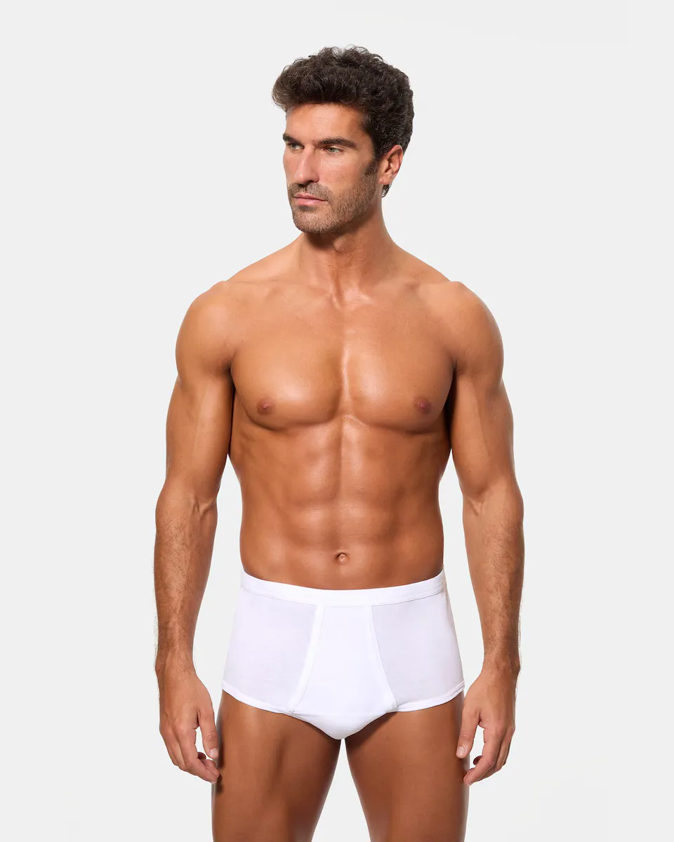 Мужские однотонные трусы белого цвета Abanderado, белый
Мужские однотонные трусы белого цвета Abanderado, белый