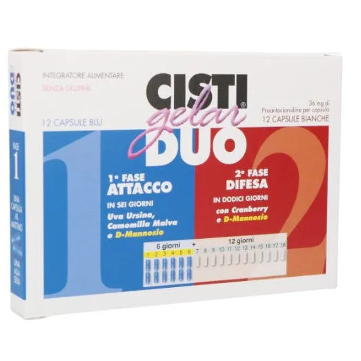 Добавка Cistigelar Duo, 24 капсулы
Добавка Cistigelar Duo, 24 капсулы