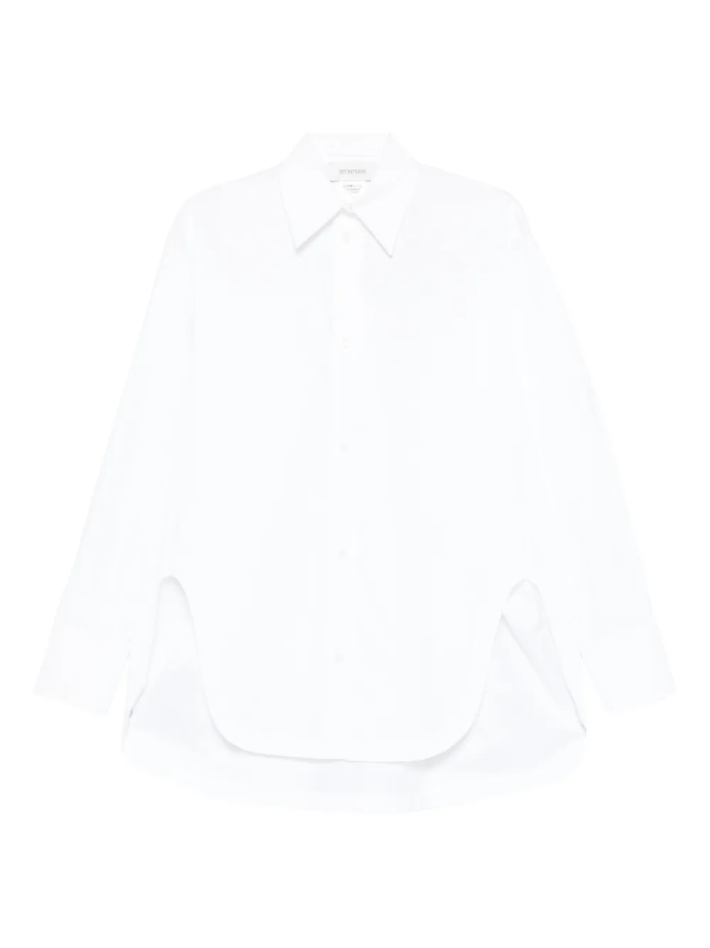 Хлопковая рубашка Sportmax, белый
Хлопковая рубашка Sportmax, белый