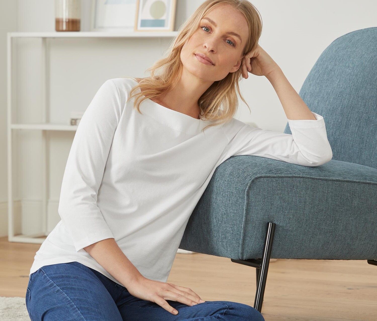 Рубашка с рукавом 3/4 Tchibo, белый
Рубашка с рукавом 3/4 Tchibo, белый