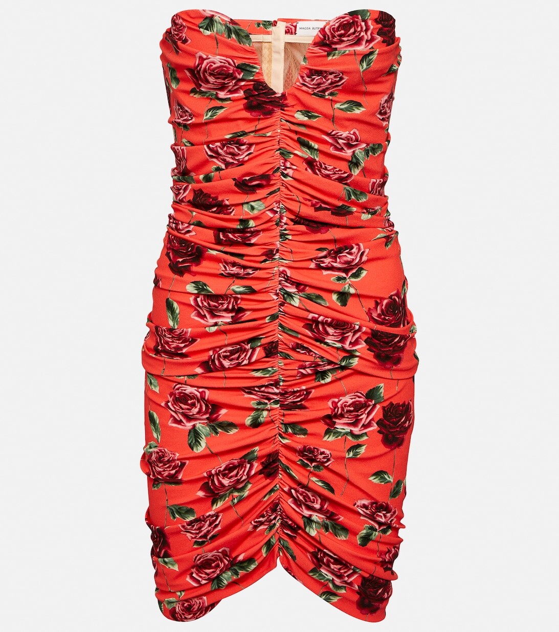 Мини-платье с цветочным принтом и сборками MAGDA BUTRYM, красный
Мини-платье с цветочным принтом и сборками MAGDA BUTRYM, красный