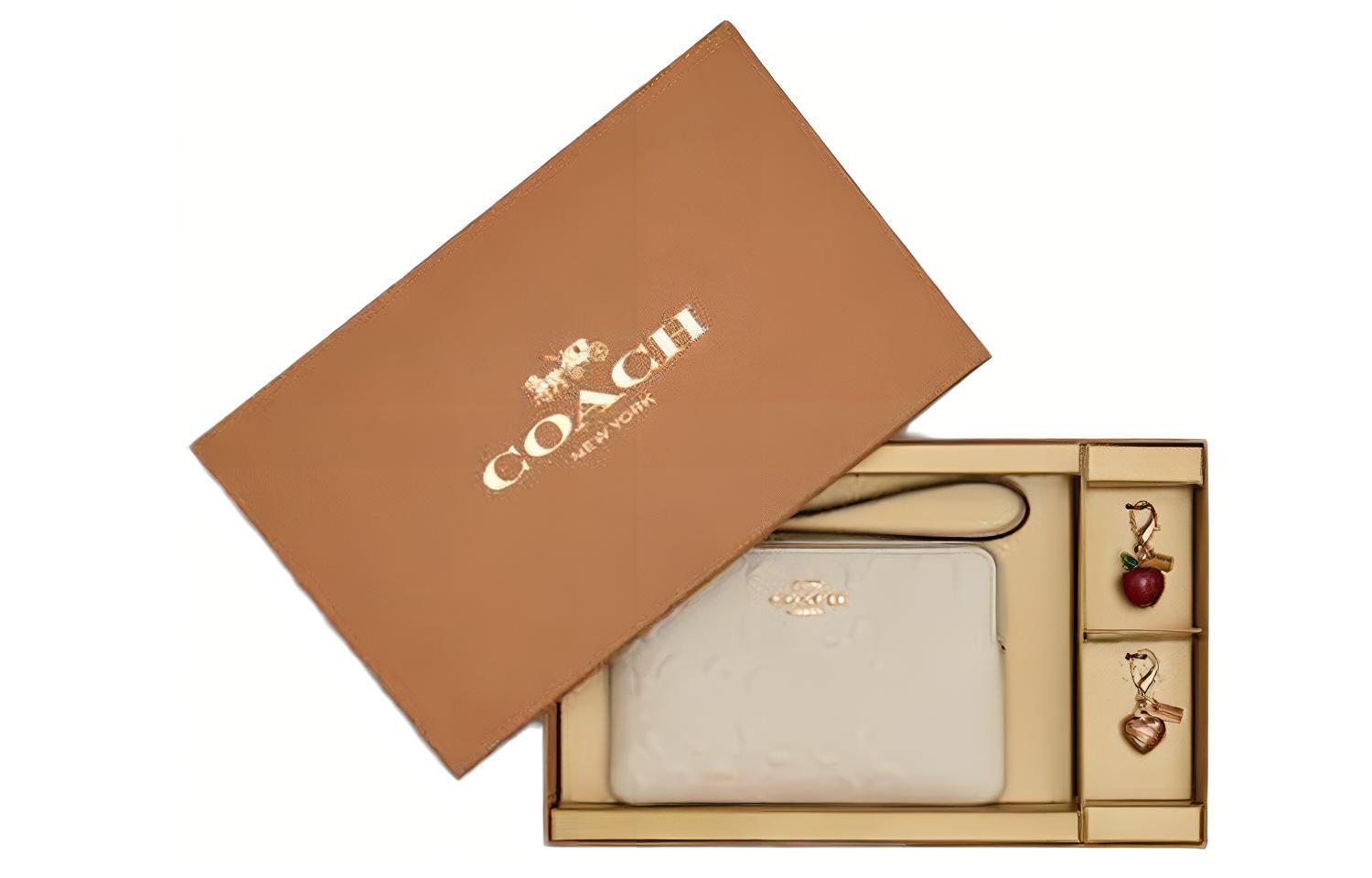 COACH Кожаный клатч на запястье миниатюрный женский белый мел
COACH Кожаный клатч на запястье миниатюрный женский белый мел