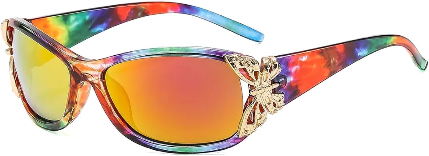 Солнцезащитные очки-бабочки в крупной оправе для женщин и мужчин, роскошные винтажные солнцезащитные очки в стиле панк с защитой от УФ-излучения UV400 TYUVIVO, Colorful Mirror Red
Солнцезащитные очки-бабочки в крупной оправе для женщин и мужчин, роскошные винтажные солнцезащитные очки в стиле панк с защитой от УФ-излучения UV400 TYUVIVO, Colorful Mirror Red