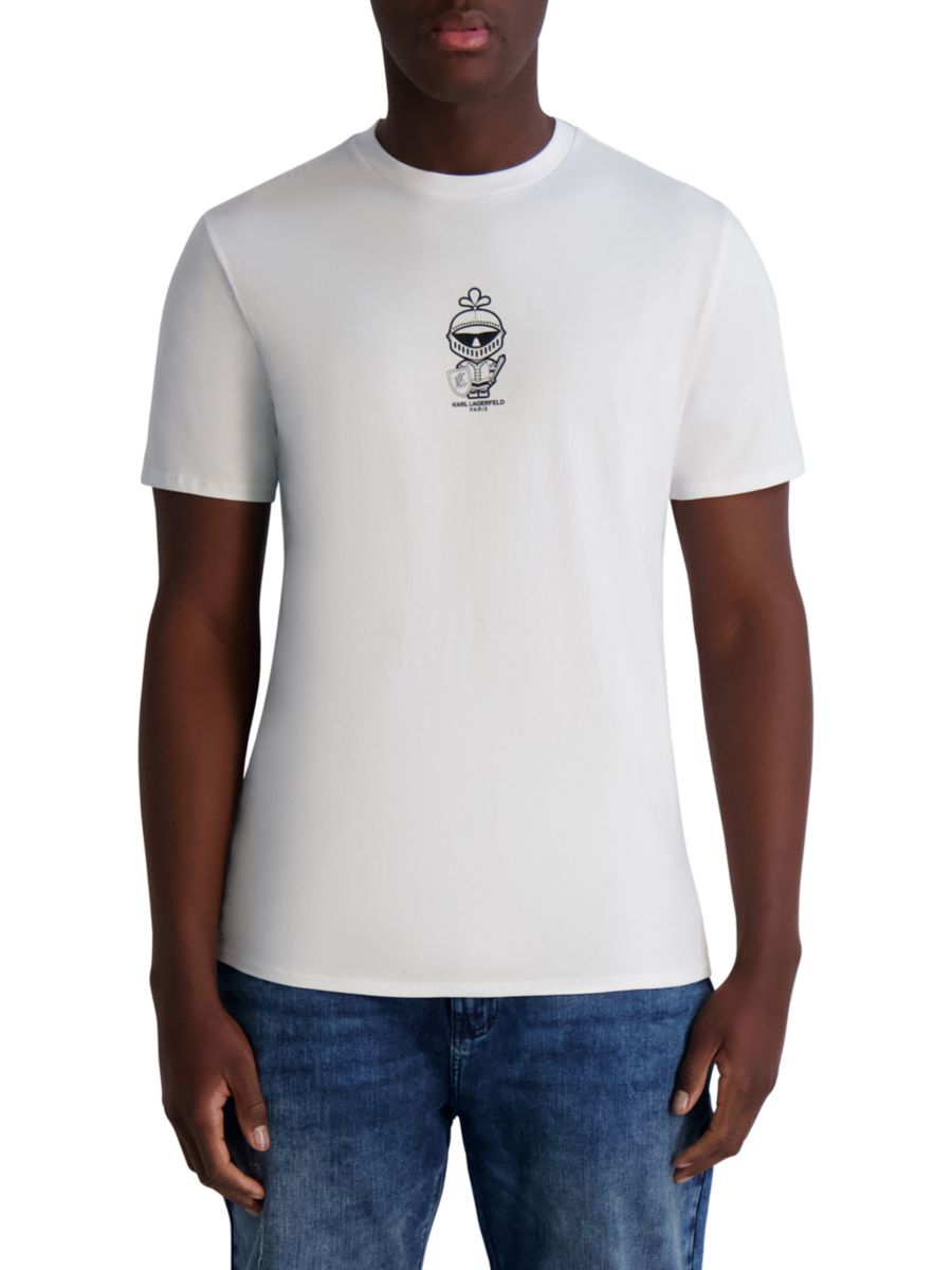 Футболка с принтом брони из хлопка Karl Lagerfeld Paris, белый
Футболка с принтом брони из хлопка Karl Lagerfeld Paris, белый