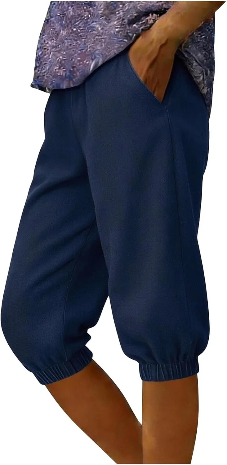 Oplxuo укороченные брюки-капри из искусственного денима для женщин
Oplxuo укороченные брюки-капри из искусственного денима для женщин