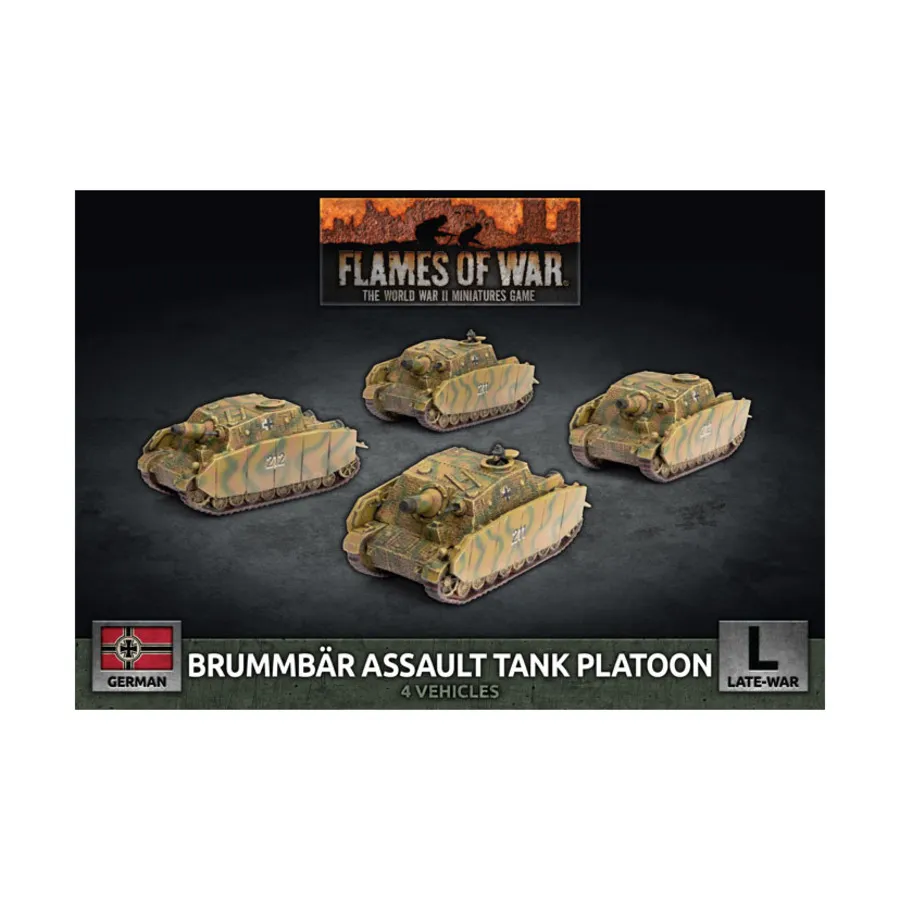 Взвод штурмовых танков «Брумбар», Flames of War - WWII - German - Tanks (4th Edition)
Взвод штурмовых танков «Брумбар», Flames of War - WWII - German - Tanks (4th Edition)