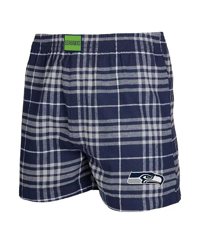 Мужские темно-синие, серые боксеры Seattle Seahawks Concord Flannel Concepts Sport
Мужские темно-синие, серые боксеры Seattle Seahawks Concord Flannel Concepts Sport