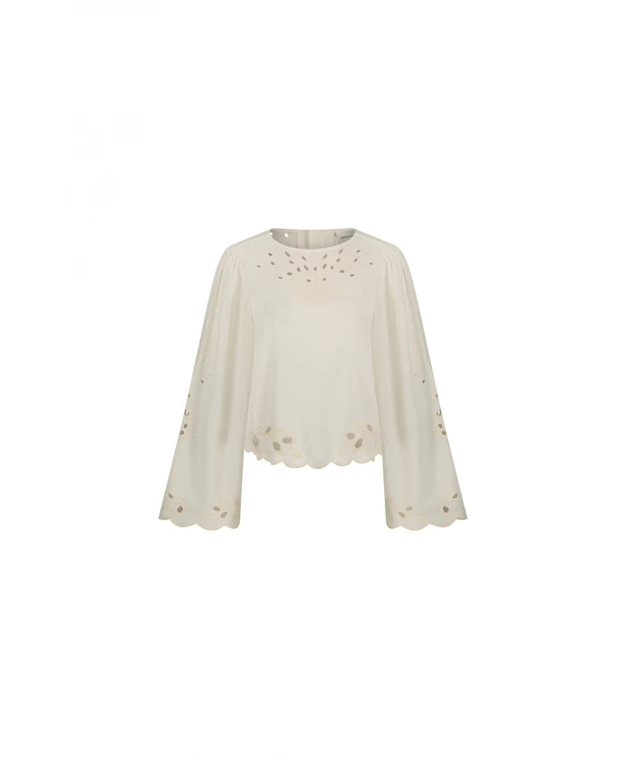 Топ с объемными рукавами и бантом Fabienne Chapot, белый
Топ с объемными рукавами и бантом Fabienne Chapot, белый