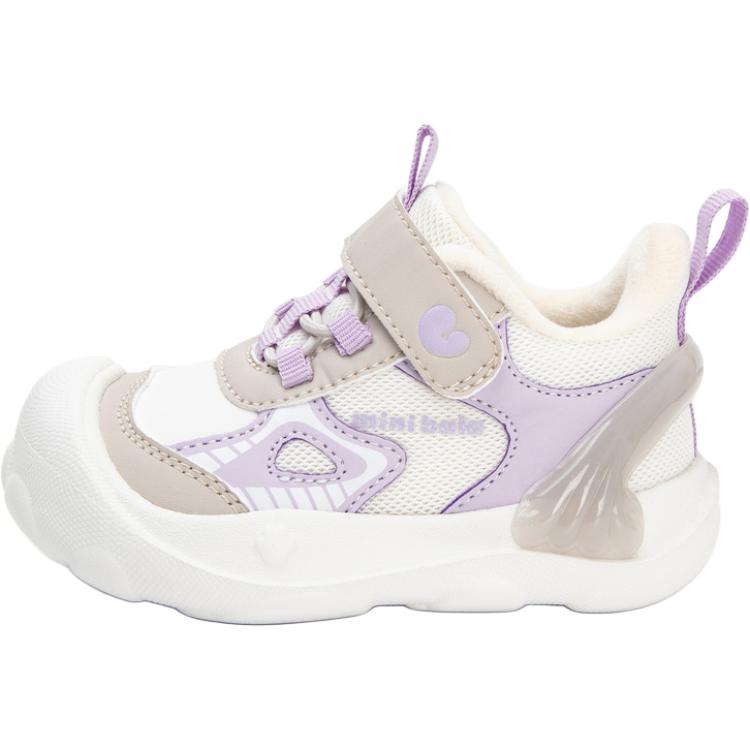 Нескользящие низкие туфли для малышей Mini Bala, белый/фиолетовый 
Нескользящие низкие туфли для малышей Mini Bala, белый/фиолетовый