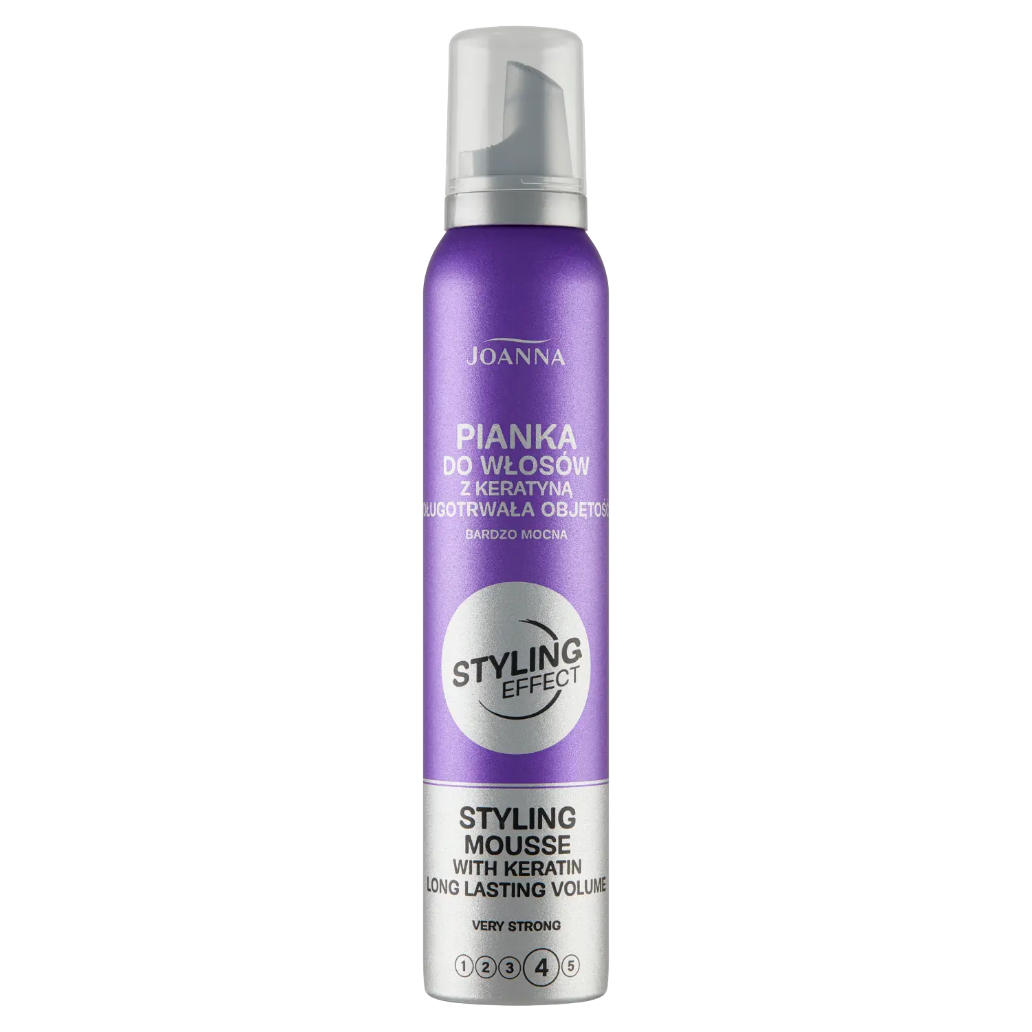 Очень сильный кератиновый мусс для укладки волос Joanna Styling, 200 мл
Очень сильный кератиновый мусс для укладки волос Joanna Styling, 200 мл