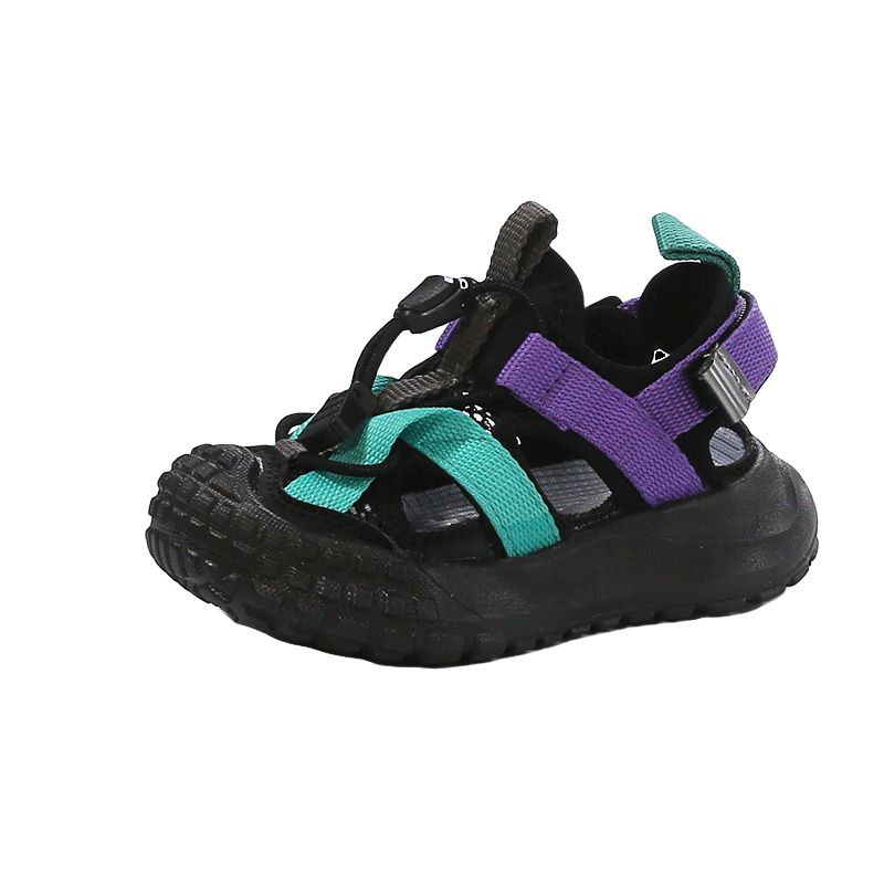 Сандалии детские дышащие с низким верхом TONYBEAR, черный 
Сандалии детские дышащие с низким верхом TONYBEAR, черный