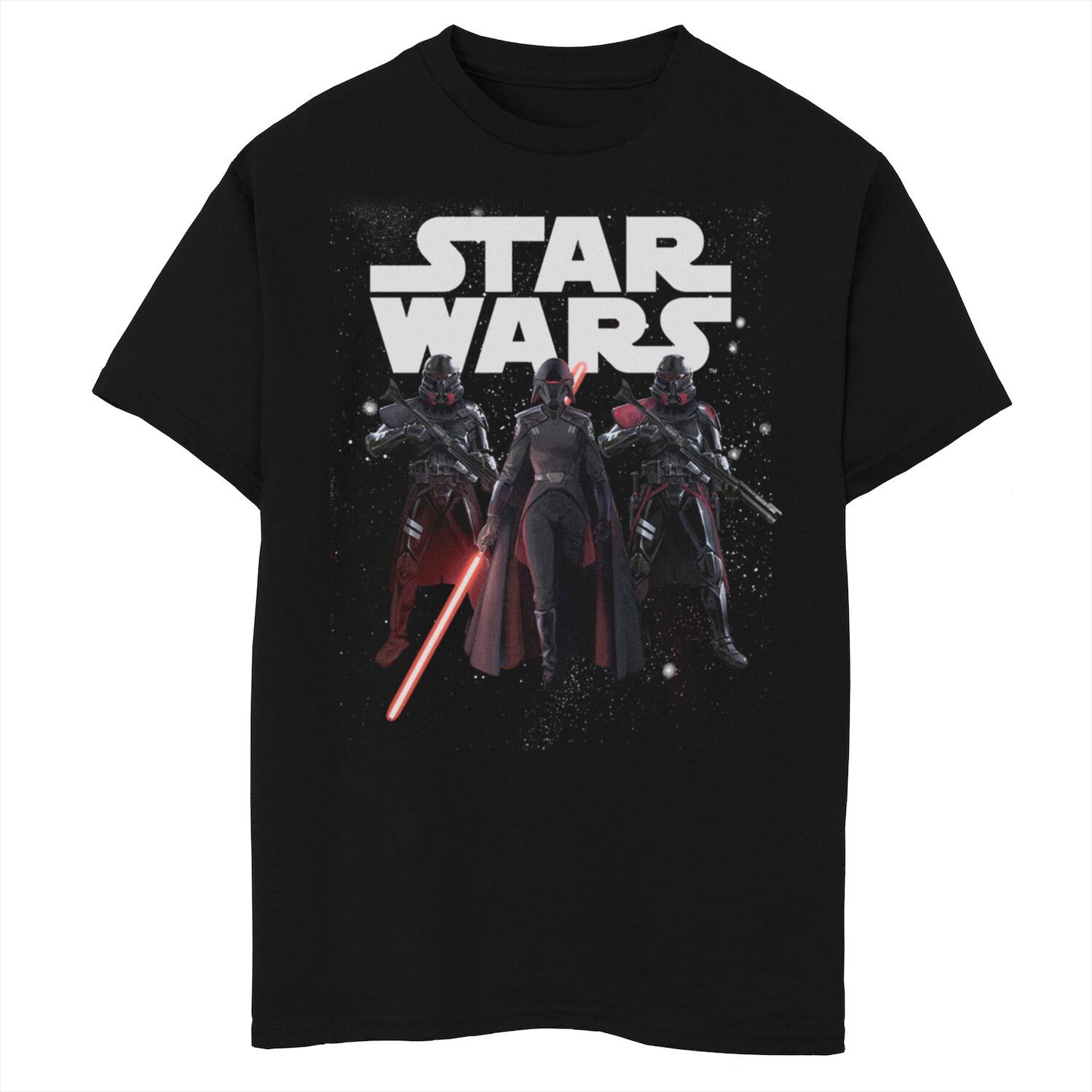 Футболка с графическим рисунком и логотипом игры на левой груди для мальчиков 8–20 лет, «Звездные войны, джедаи, падший орден» Licensed Character, черный 
Футболка с графическим рисунком и логотипом игры на левой груди для мальчиков 8–20 лет, «Звездные войны, джедаи, падший орден» Licensed Character, черный
