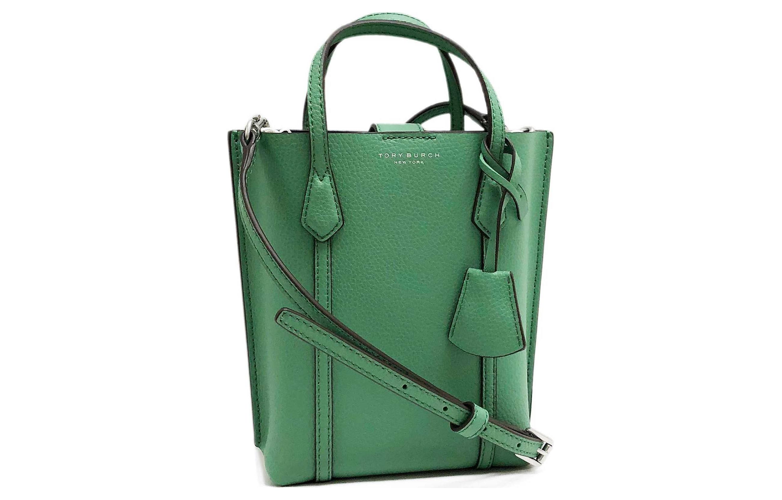 Перри Тисненая Кожаная Сумка Тот Шоппер Плечевая Сумка Через Плечо Мини Женская Зеленая TORY BURCH 
Перри Тисненая Кожаная Сумка Тот Шоппер Плечевая Сумка Через Плечо Мини Женская Зеленая TORY BURCH