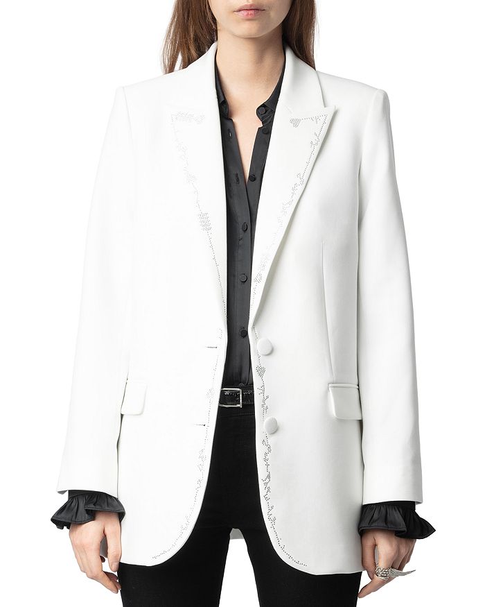Блестящий блейзер Viva с камнями Zadig & Voltaire, белый
Блестящий блейзер Viva с камнями Zadig & Voltaire, белый