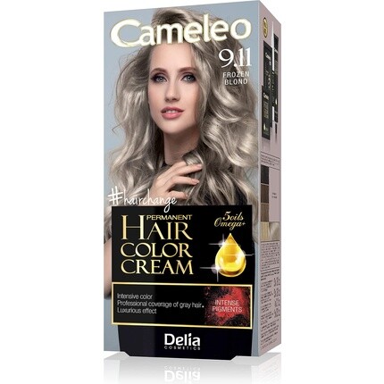 Крем-стойкая краска для волос Cameleo Frozen Blonde Интенсивный цвет и защита 5 масел + кислоты Omega Plus Профессиональная роскошная краска для волос Полный набор 9.11, Delia Cosmetics
Крем-стойкая краска для волос Cameleo Frozen Blonde Интенсивный цвет и защита 5 масел + кислоты Omega Plus Профессиональная роскошная краска для волос Полный набор 9.11, Delia Cosmetics