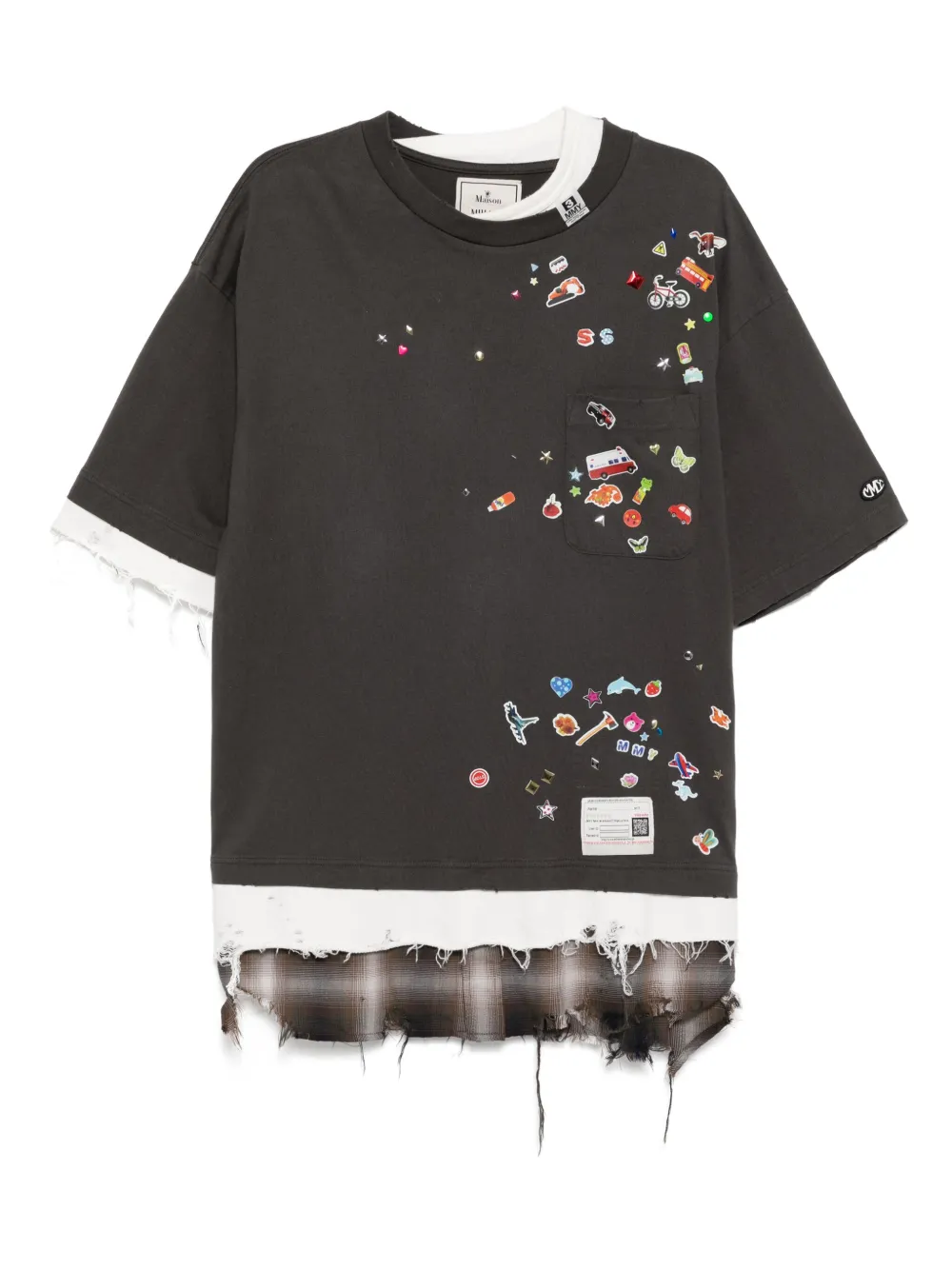 Многослойная футболка Maison Mihara Yasuhiro, серый
Многослойная футболка Maison Mihara Yasuhiro, серый