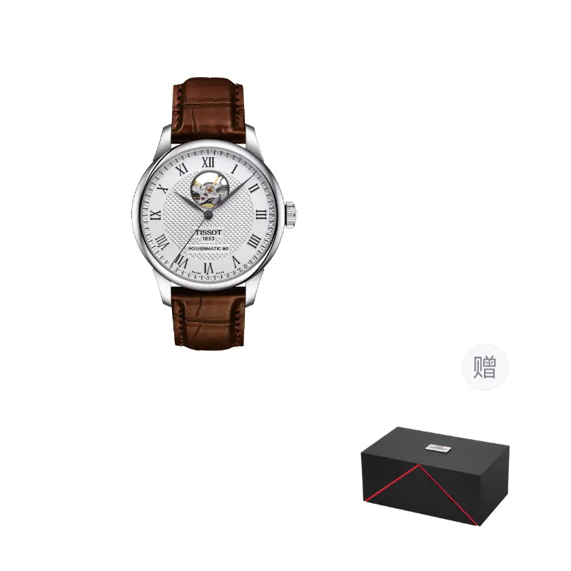 TISSOT Часы Le Locle Collection Mechanical Movement Men's Watch Watch White Dial Leather Strap, White
TISSOT Часы Le Locle Collection Mechanical Movement Men's Watch Watch White Dial Leather Strap, White