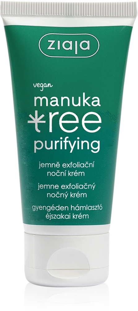 Очищающий ночной отшелушивающий крем с маслом мануки для жирной и комбинированной кожи Ziaja, 50 мл
Очищающий ночной отшелушивающий крем с маслом мануки для жирной и комбинированной кожи Ziaja, 50 мл