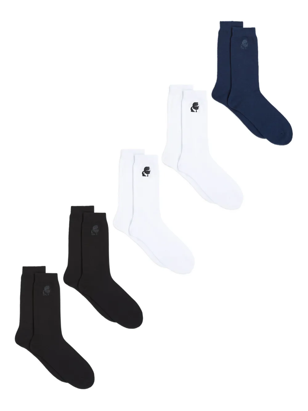 Комплект Kameo из пяти пар носков с логотипом KARL LAGERFELD, синий
Комплект Kameo из пяти пар носков с логотипом KARL LAGERFELD, синий