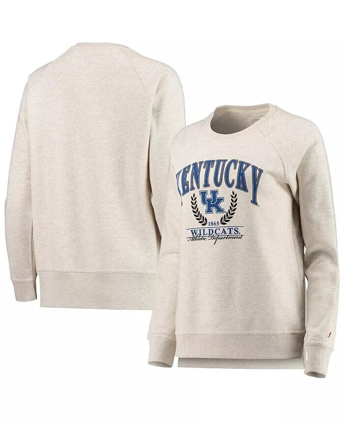 Женская толстовка-пуловер Oatmeal Kentucky Wildcats Academy с реглановым принтом League Collegiate Wear
Женская толстовка-пуловер Oatmeal Kentucky Wildcats Academy с реглановым принтом League Collegiate Wear