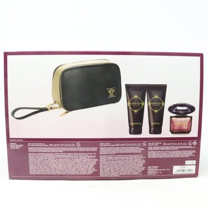 Versace Crystal Noir Eau de Toilette 4-Piece Set New with Box
Versace Crystal Noir Eau de Toilette 4-Piece Set New with Box
