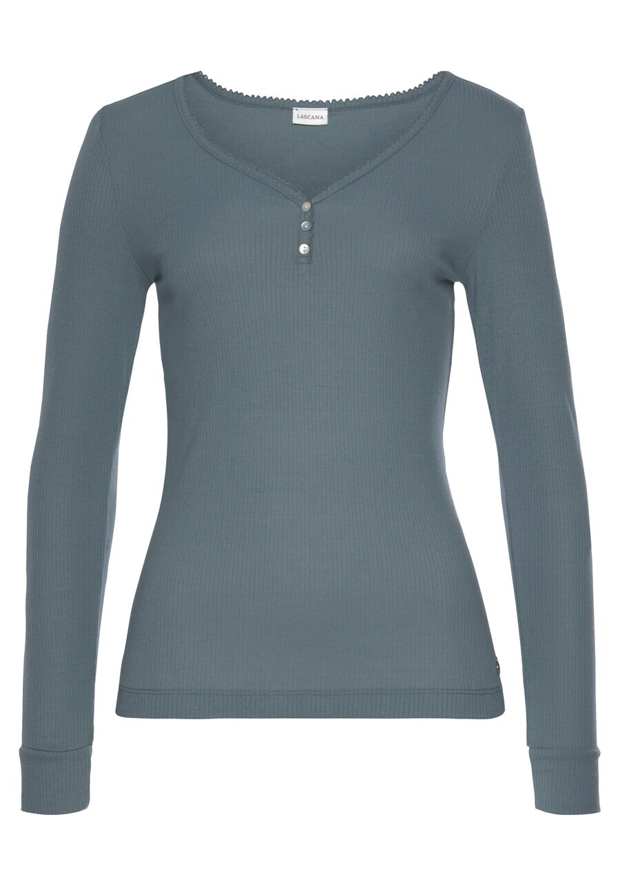 Лонгслив LASCANA Shirt, синий
Лонгслив LASCANA Shirt, синий