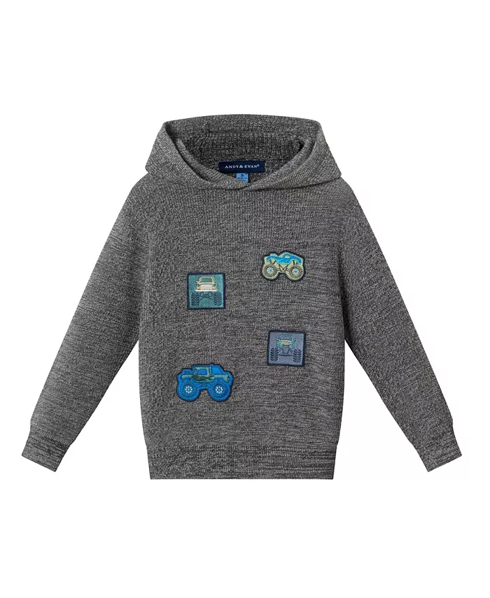 Свитер с капюшоном и нашивками Monster Truck для мальчиков/малышей Andy & Evan, серый
Свитер с капюшоном и нашивками Monster Truck для мальчиков/малышей Andy & Evan, серый