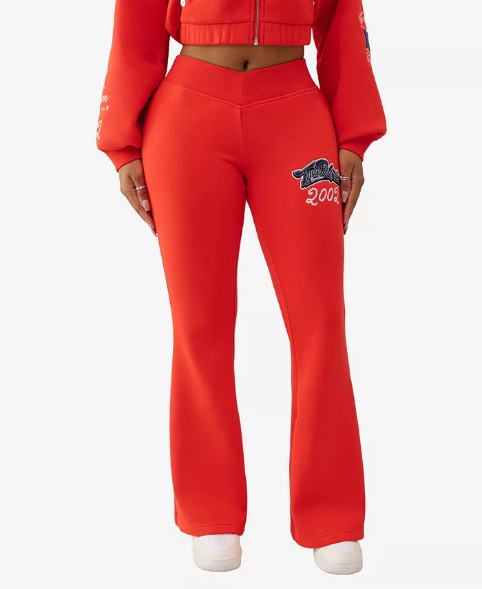 Женские брюки-клеш с кристаллами V True Religion, красный
Женские брюки-клеш с кристаллами V True Religion, красный