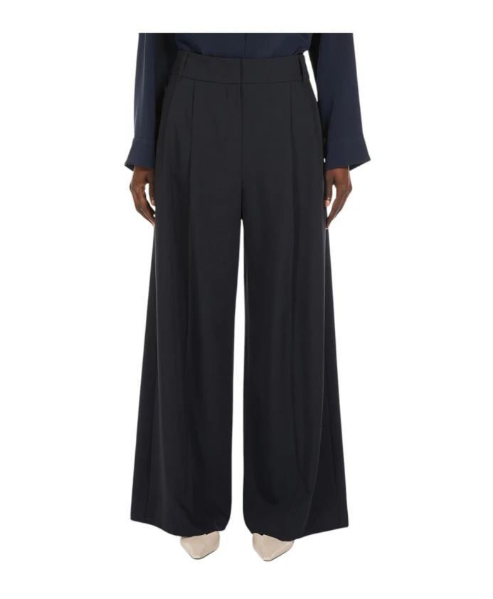 Синие широкие шерстяные брюки Max Mara Studio, синий
Синие широкие шерстяные брюки Max Mara Studio, синий