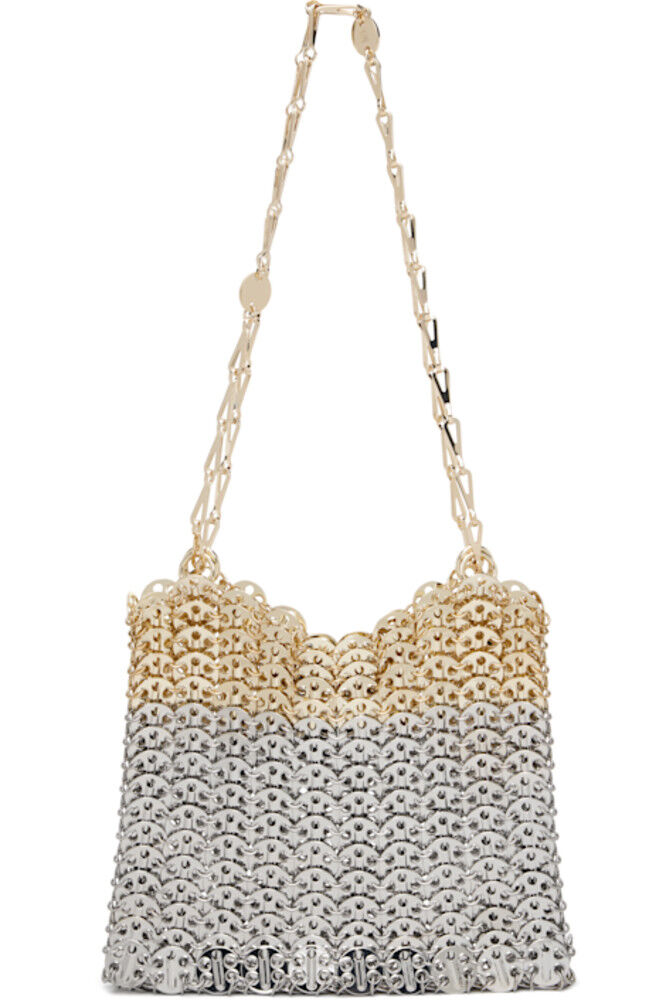 Сумка-символ Skyline 1969 из серебра и золота Rabanne
Сумка-символ Skyline 1969 из серебра и золота Rabanne