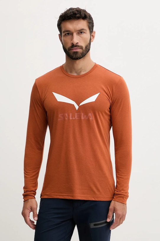 Спортивный лонгслив Solidlogo Salewa, оранжевый
Спортивный лонгслив Solidlogo Salewa, оранжевый