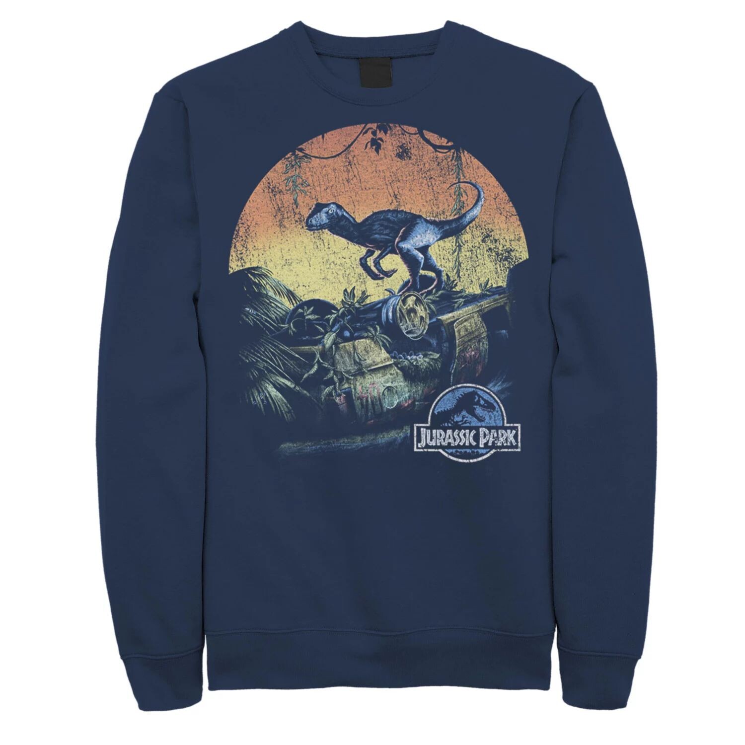 Мужской свитшот Jurassic World Retro Raptor Закат в джунглях Jurassic Park, синий
Мужской свитшот Jurassic World Retro Raptor Закат в джунглях Jurassic Park, синий