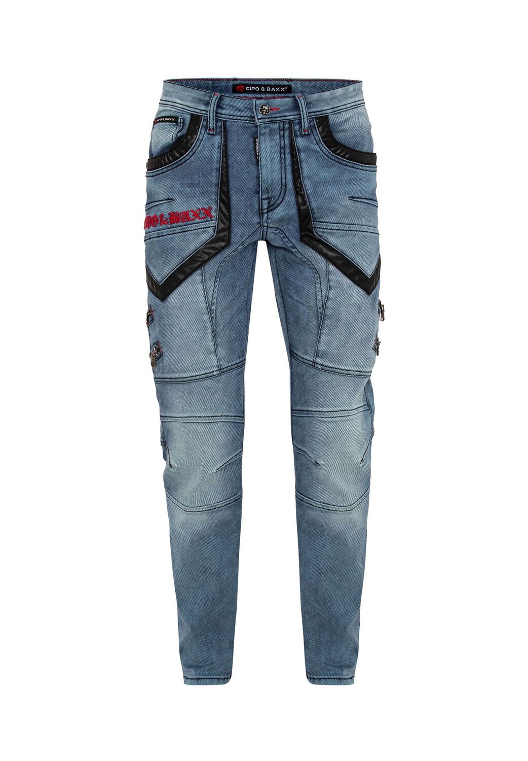 Джинсы рокового дизайна CIPO & BAXX, цвет Uni 
Джинсы рокового дизайна CIPO & BAXX, цвет Uni