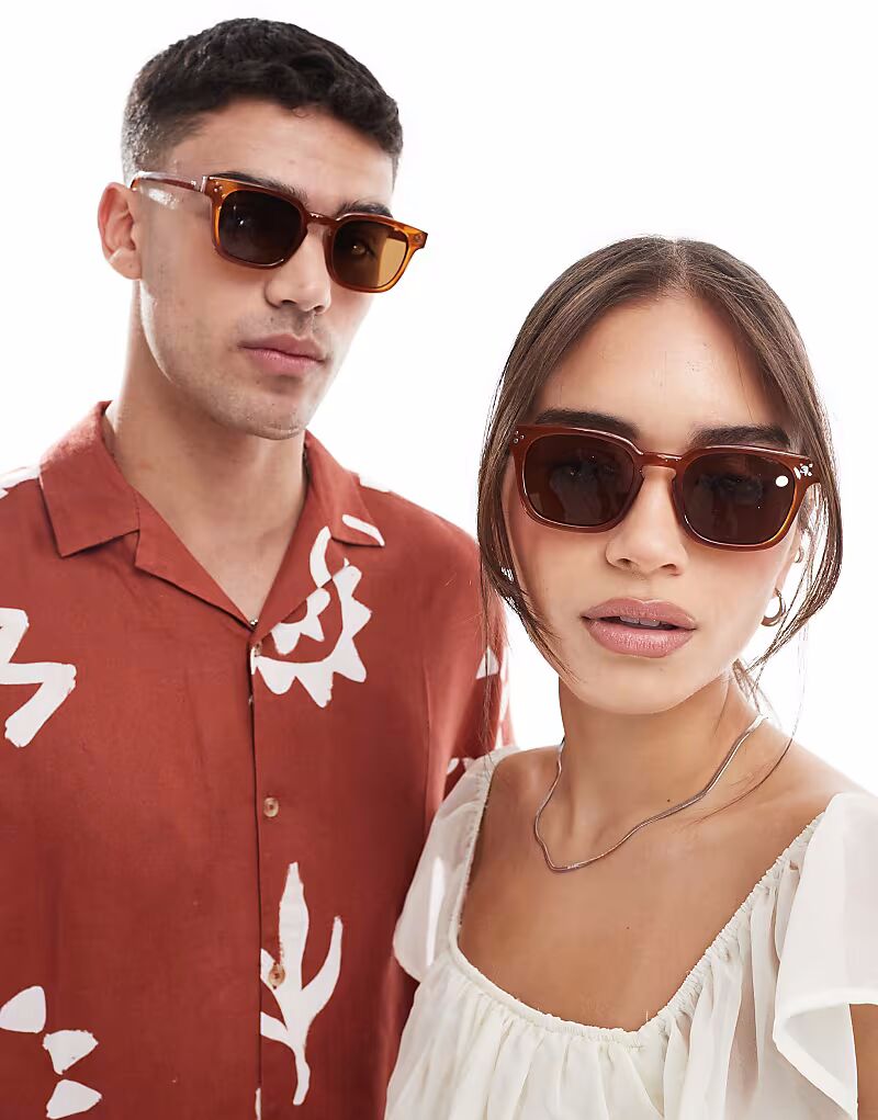 Солнцезащитные очки AJ Morgan on alert квадратные янтарного цвета с коричневыми линзами, Оранжевый, Солнцезащитные очки AJ Morgan on alert квадратные янтарного цвета с коричневыми линзами
Солнцезащитные очки AJ Morgan on alert квадратные янтарного цвета с коричневыми линзами, Оранжевый, Солнцезащитные очки AJ Morgan on alert квадратные янтарного цвета с коричневыми линзами