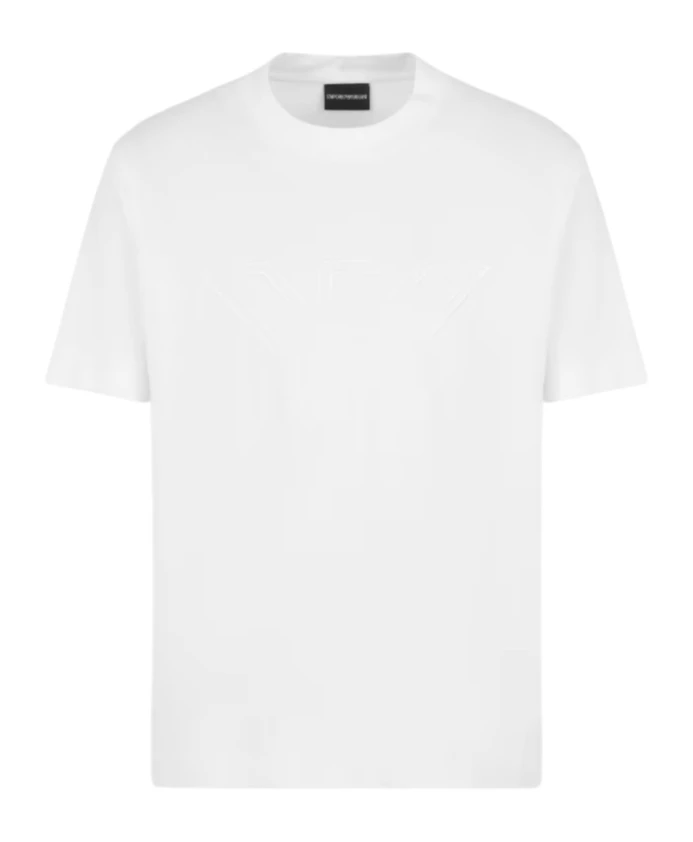 Белая футболка с коротким рукавом 6d1tq71jocz01c7 Emporio Armani, белый
Белая футболка с коротким рукавом 6d1tq71jocz01c7 Emporio Armani, белый